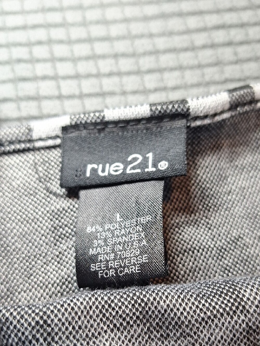 Rue21 Black and White Gingham Spaghetti-Strap Mini Dress - Picture 6 of 7